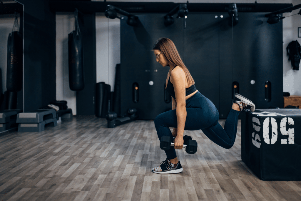 bulgarian split squat 